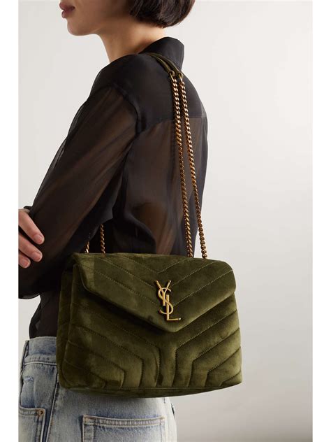 light green ysl bag|YSL quilted shoulder bag.